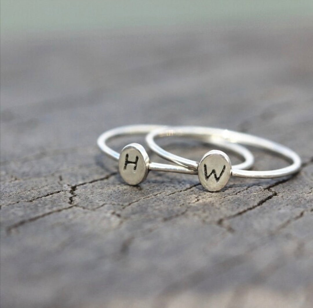 925 Silver Custom Initials Ring - Silver Box Original
