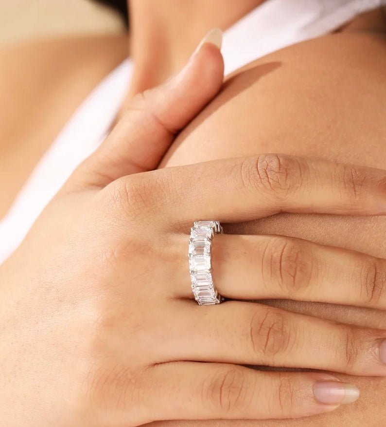 92.5 silver Eternity Band Ring - Silver Box Original