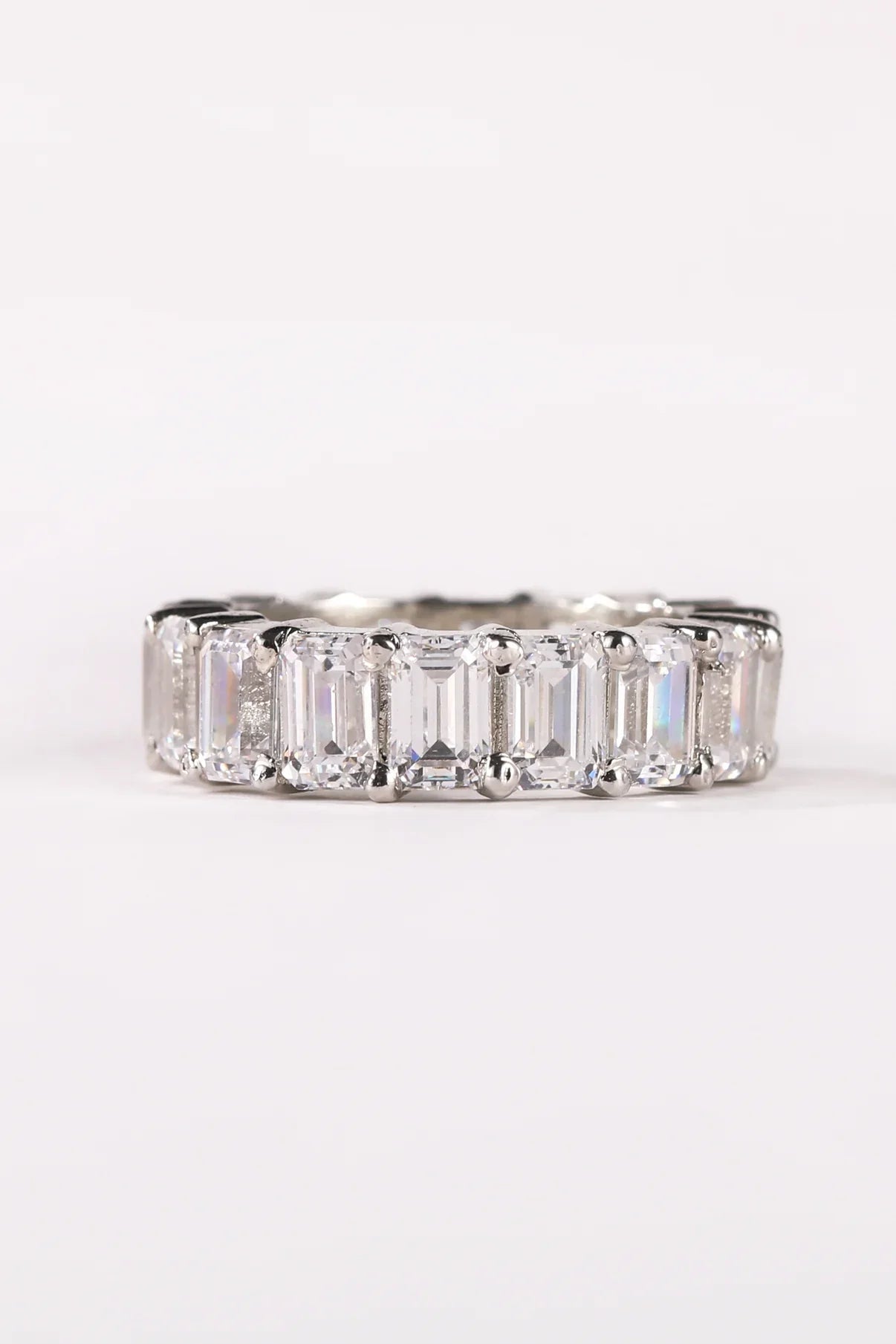 92.5 silver Eternity Band Ring - Silver Box Original