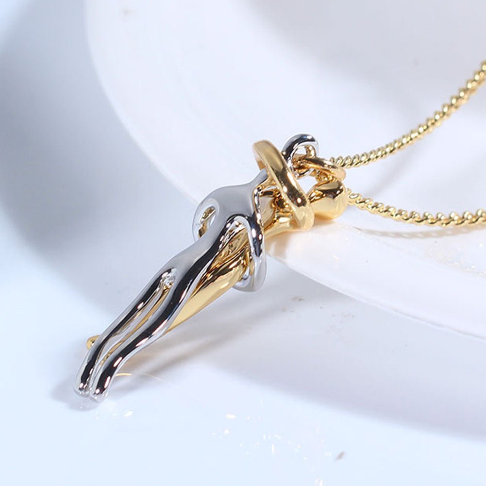 S925 Sterling Silver Hug Necklace - Silver Box Original