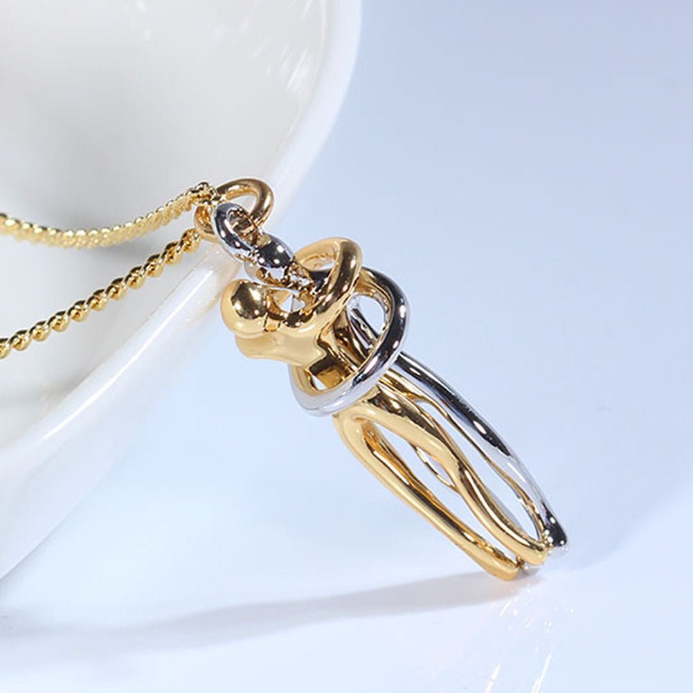 S925 Sterling Silver Hug Necklace - Silver Box Original