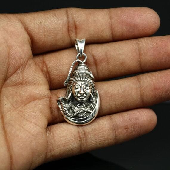 Silver Box Original 925 Kedarkantha Lord Shiva Pendant - Silver Box Original