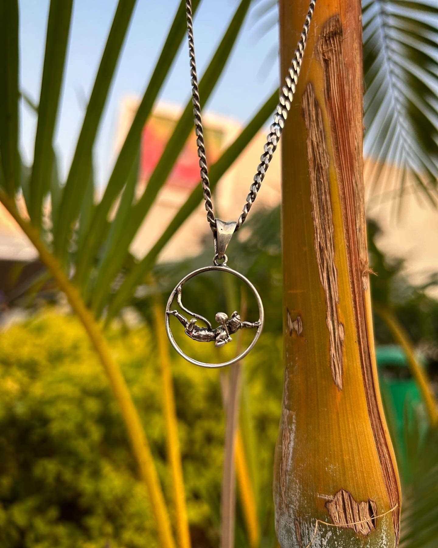Silver Box Original 925 Lord Hanuman Silver Pendant - Silver Box Original