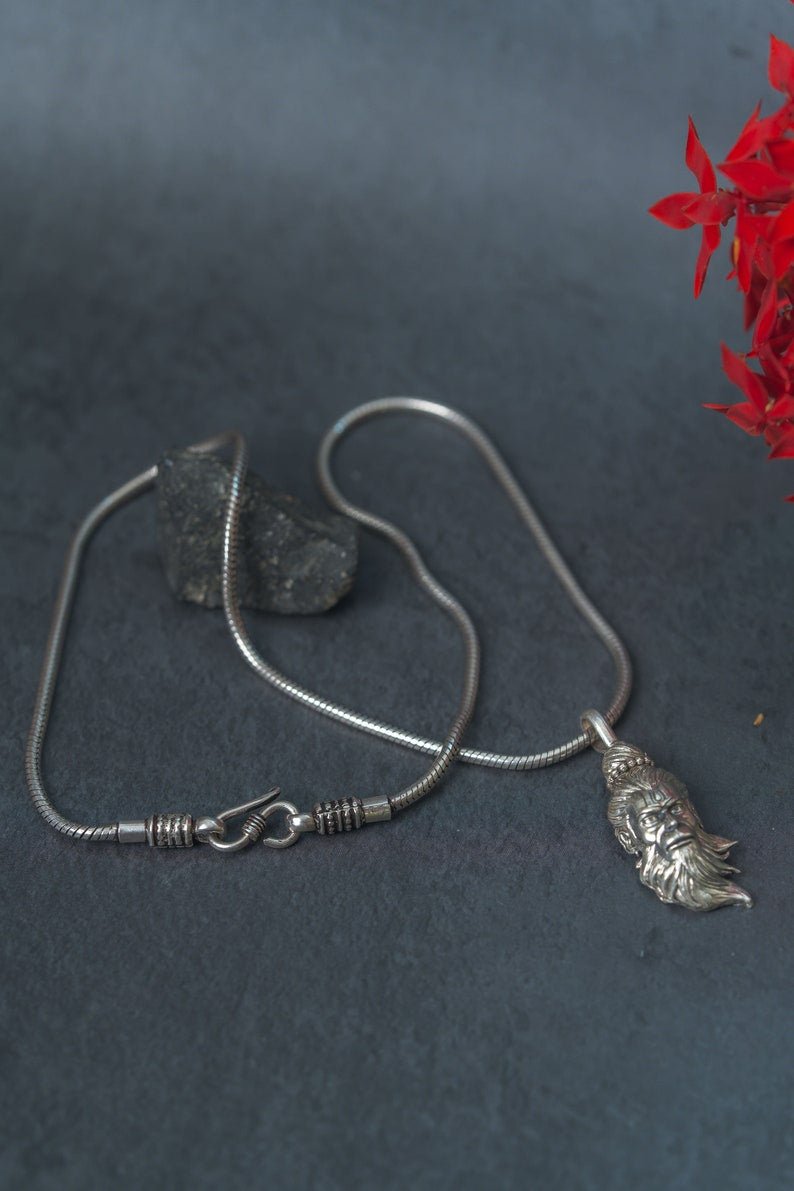 Silver Box Original 925 Lord Hanuman Silver Pendant - Silver Box Original