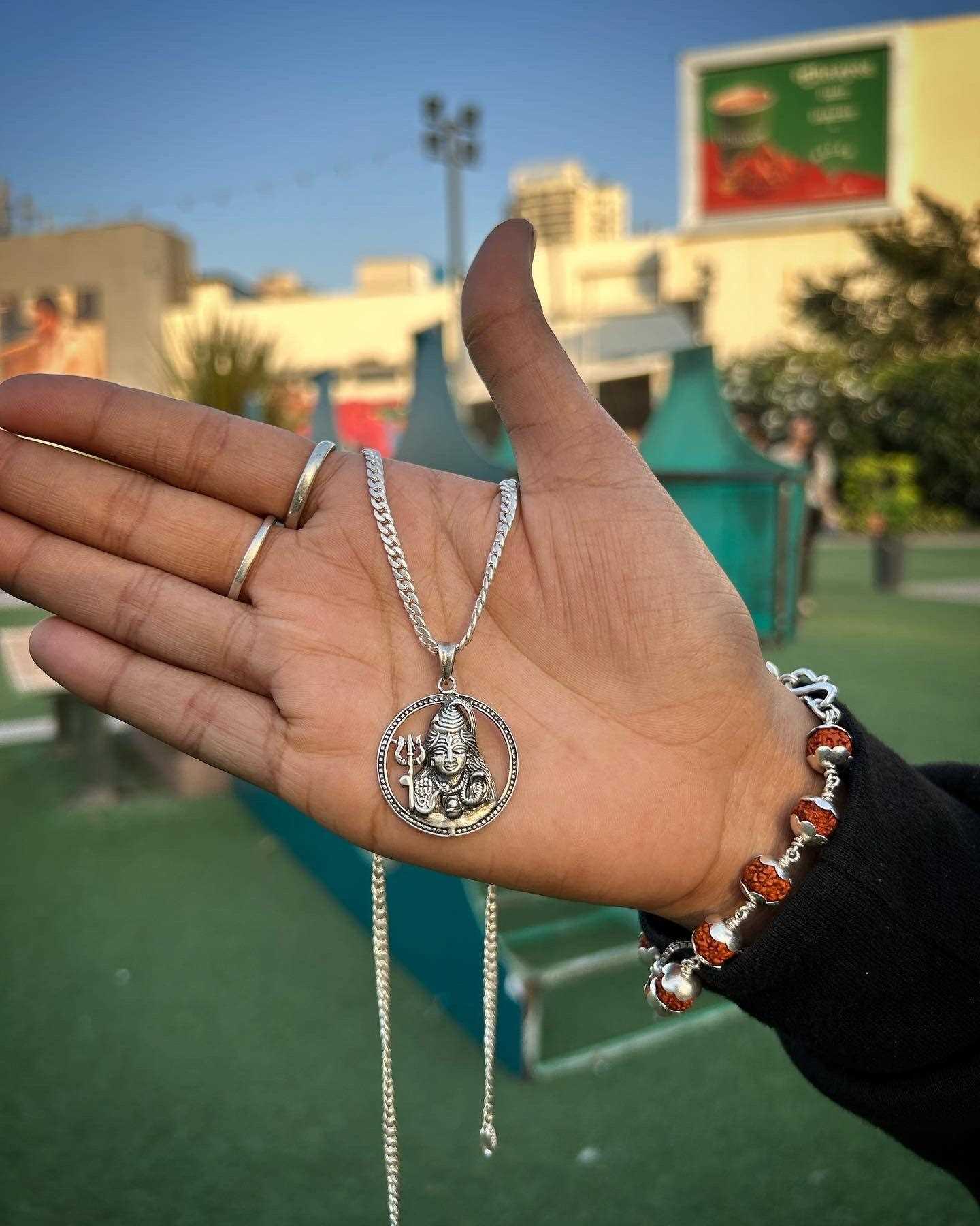 Silver Box Original 925 Maheshwara Lord Shiva Pendant - Silver Box Original