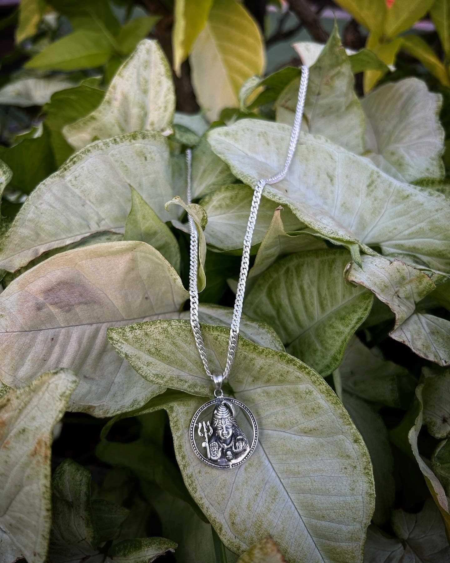 Silver Box Original 925 Maheshwara Lord Shiva Pendant - Silver Box Original