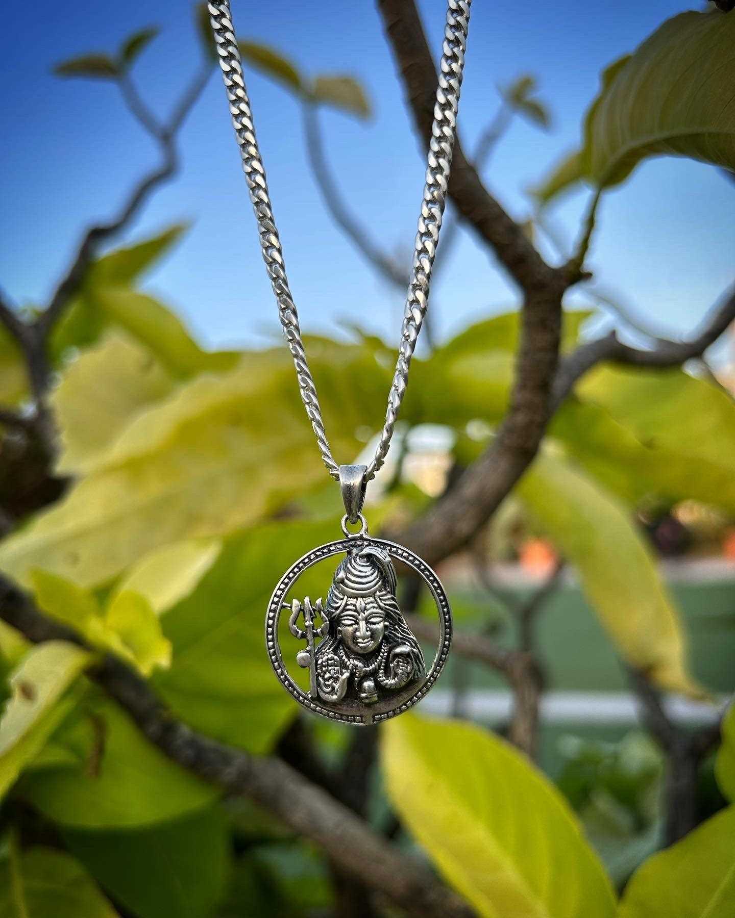 Silver Box Original 925 Maheshwara Lord Shiva Pendant - Silver Box Original