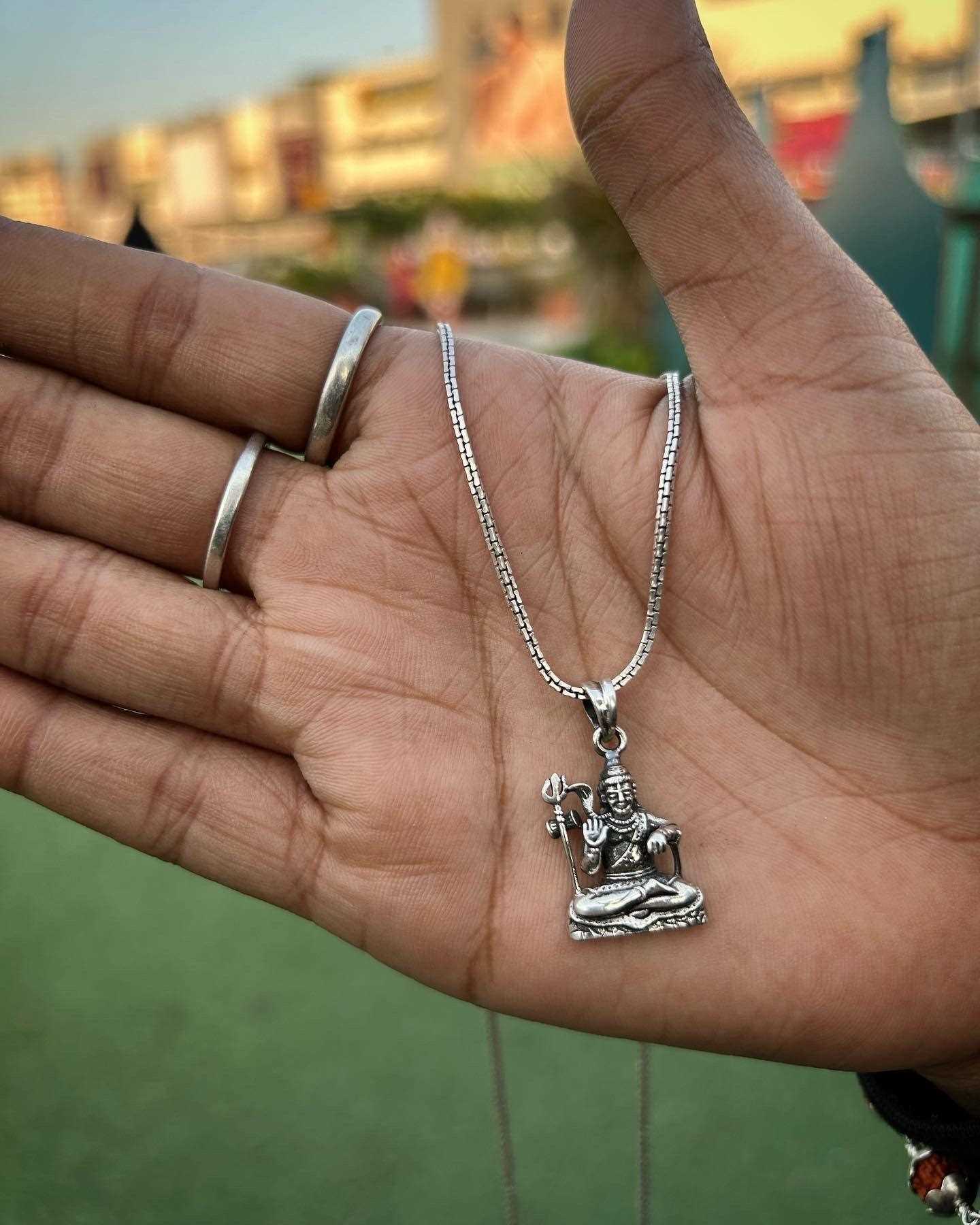 Silver Box Original 925 Neelakanta Lord Shiva Pendant - Silver Box Original