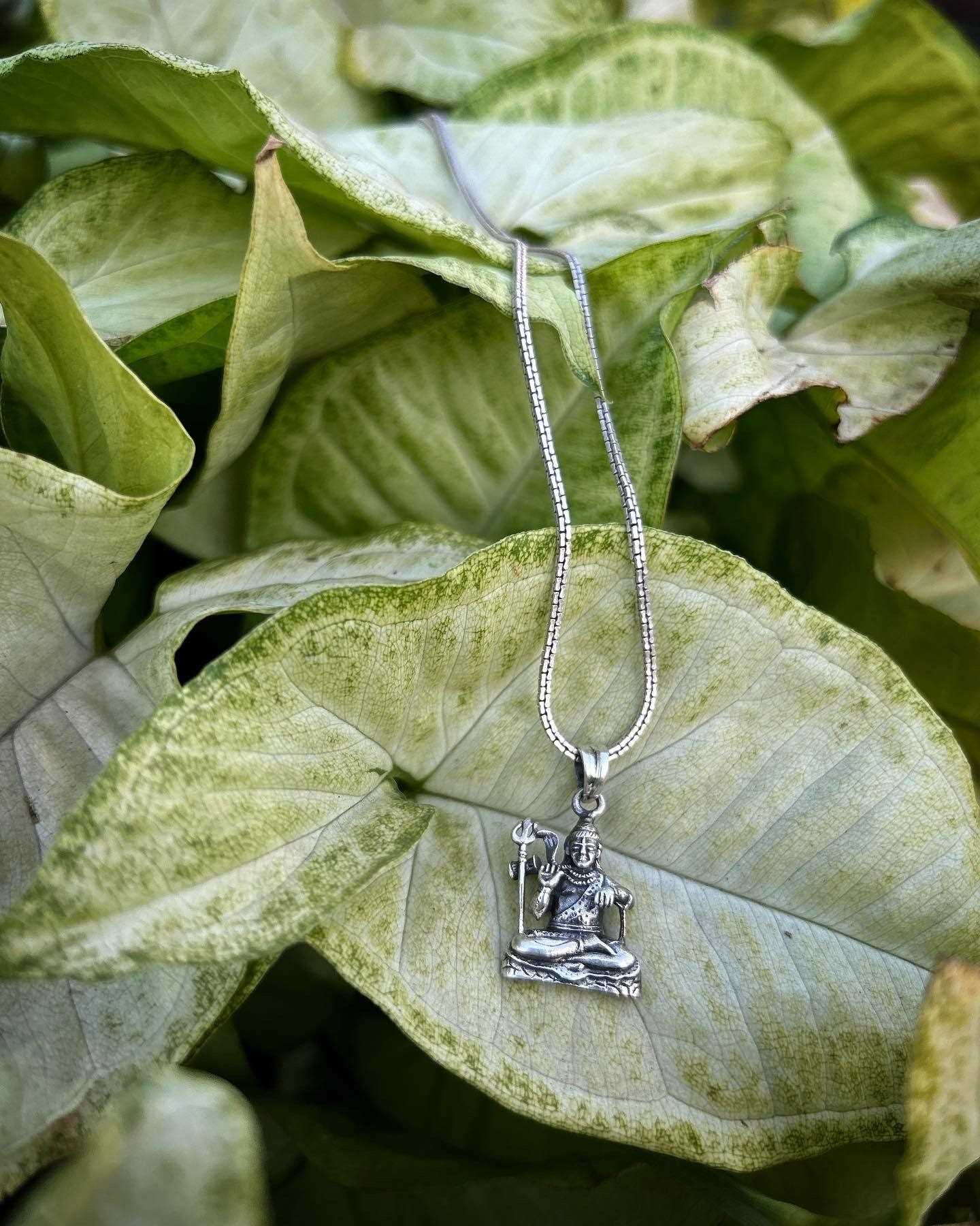 Silver Box Original 925 Neelakanta Lord Shiva Pendant - Silver Box Original