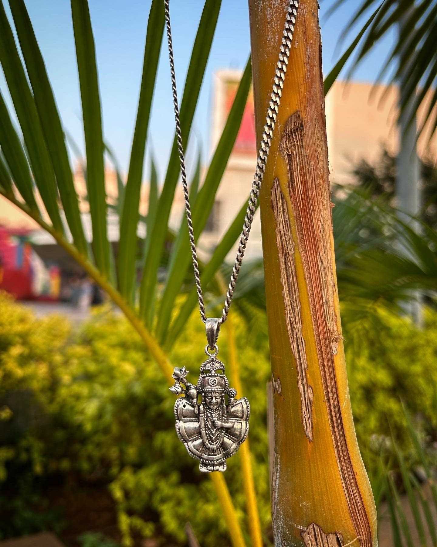 Silver Box Original 925 Silver Shrinathji Locket - Silver Box Original
