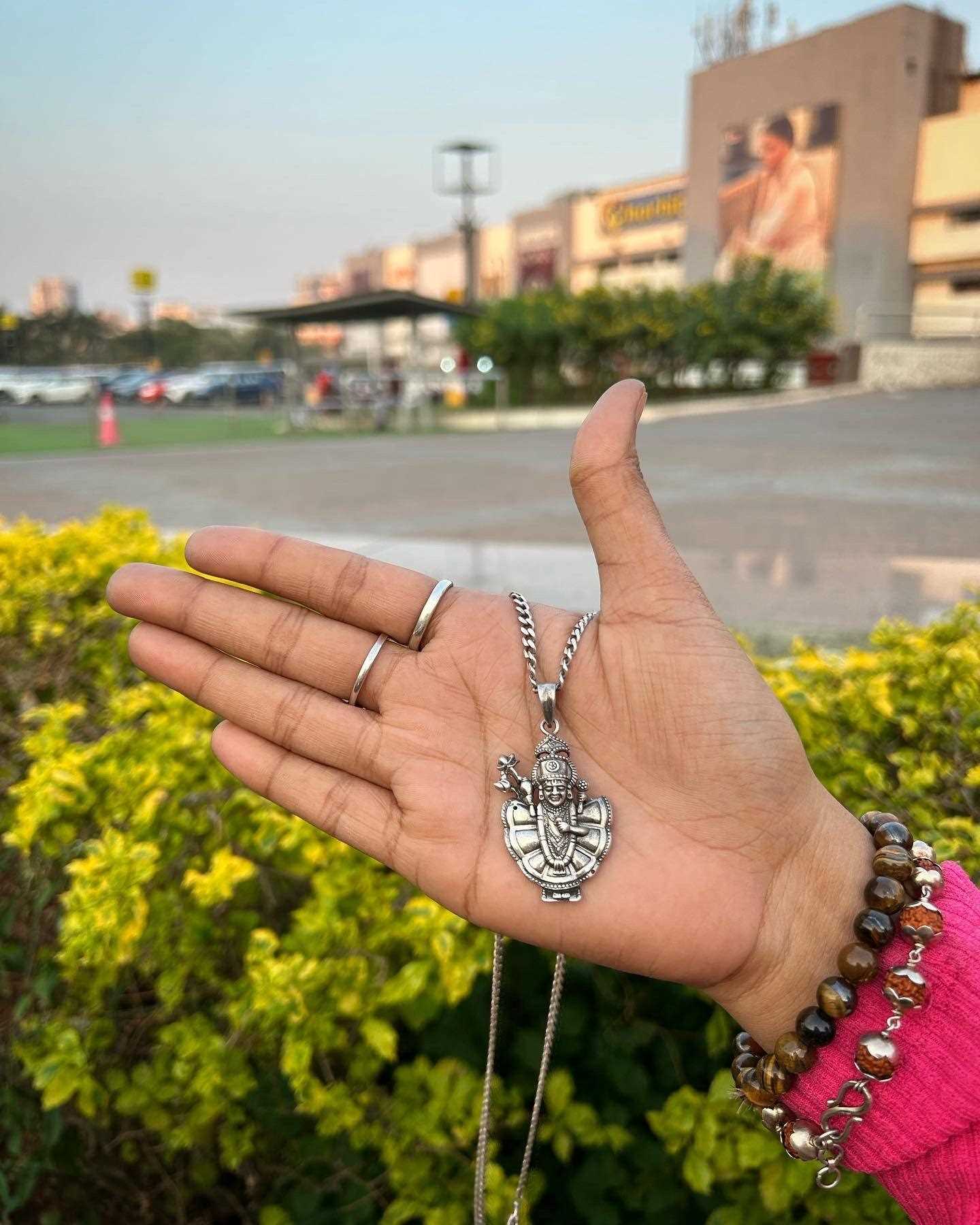 Silver Box Original 925 Silver Shrinathji Locket - Silver Box Original