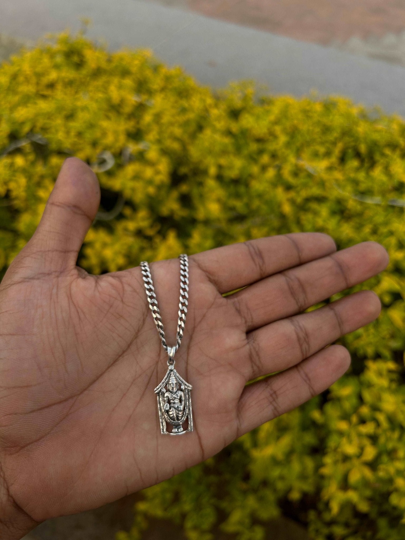 Silver Box Original 925 Silver Tirupati Balaji Locket - Silver Box Original