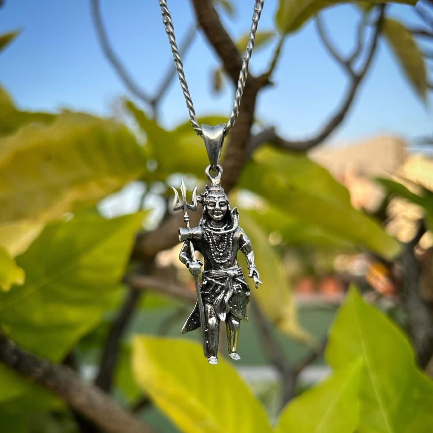 Silver Box Original 925 Trilokinatha Lord Shiva Pendant - Silver Box Original