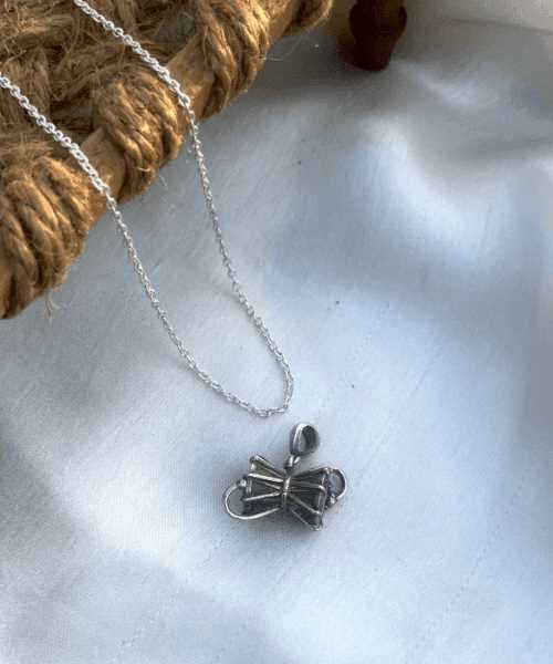 Silver Box Original Damru Pendant shiva - Silver Box Original