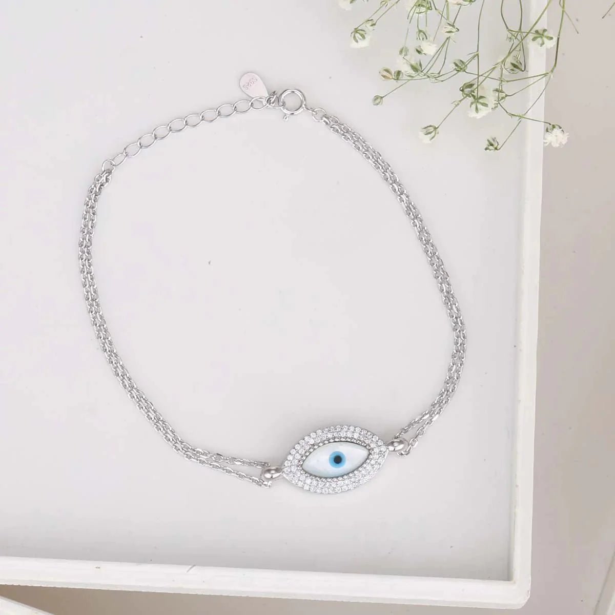 Silver Box Original Nova Evil Eye Silver Bracelet - Silver Box Original