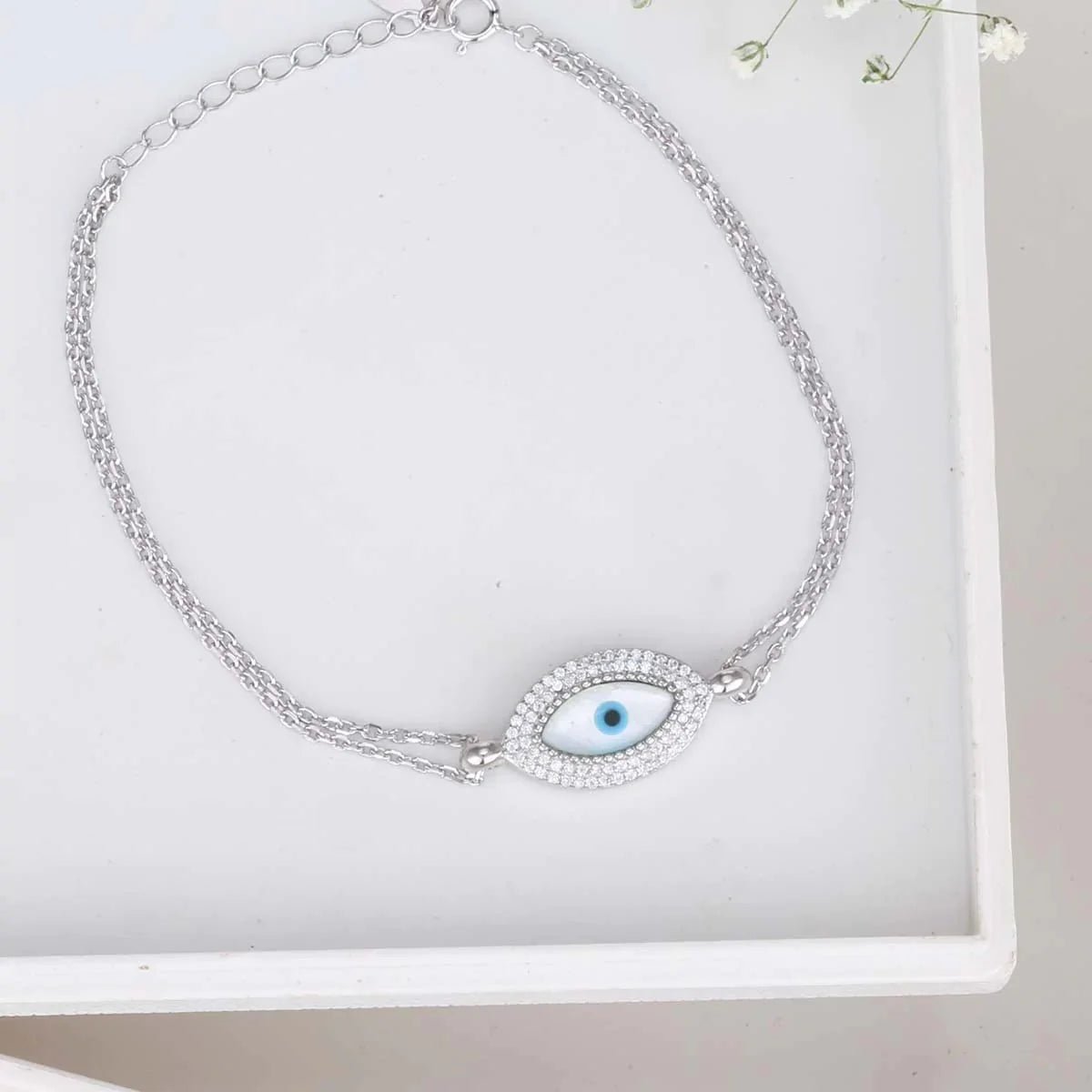 Silver Box Original Nova Evil Eye Silver Bracelet - Silver Box Original