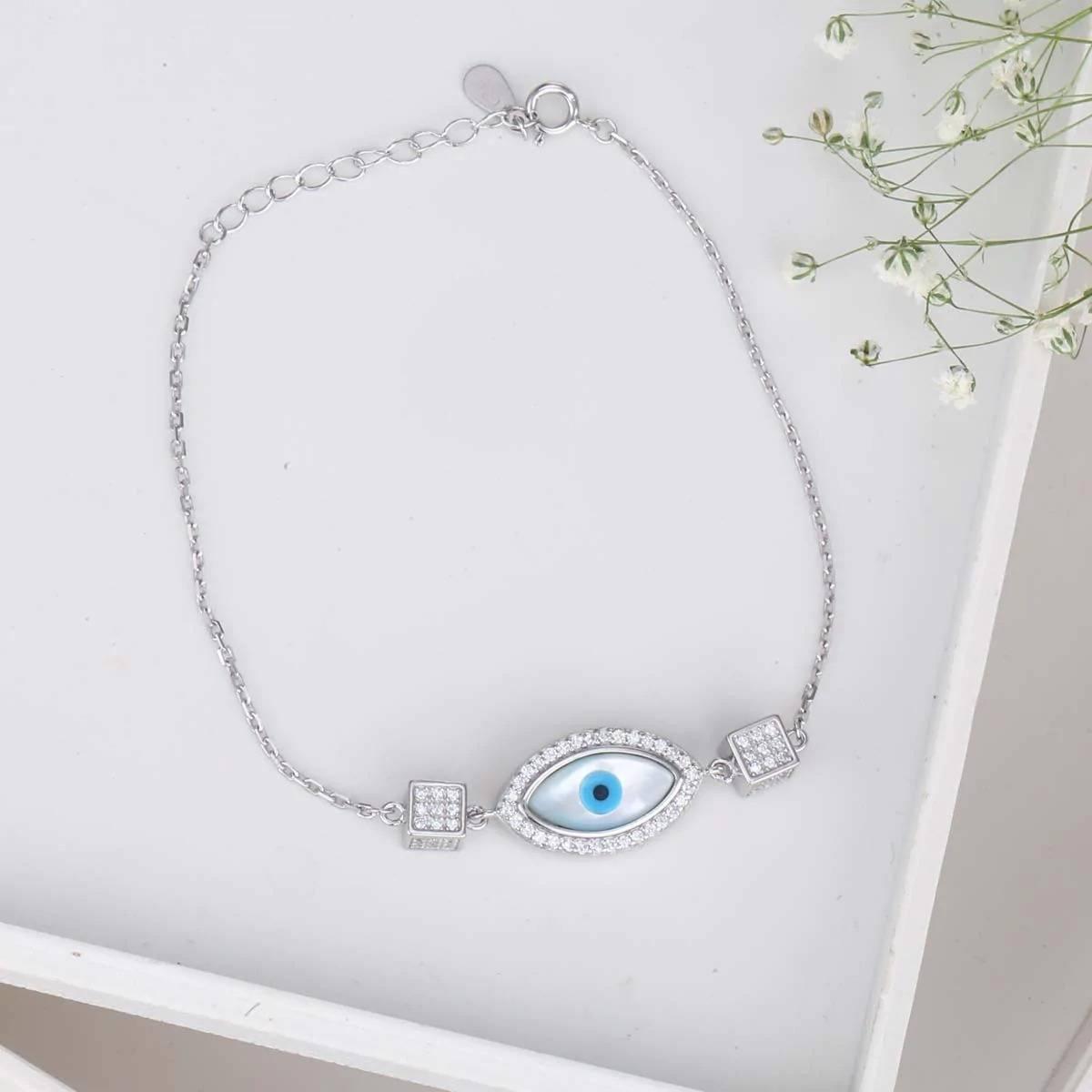 Silver Box Original Nova Supreme Evil Eye Silver Bracelet - Silver Box Original