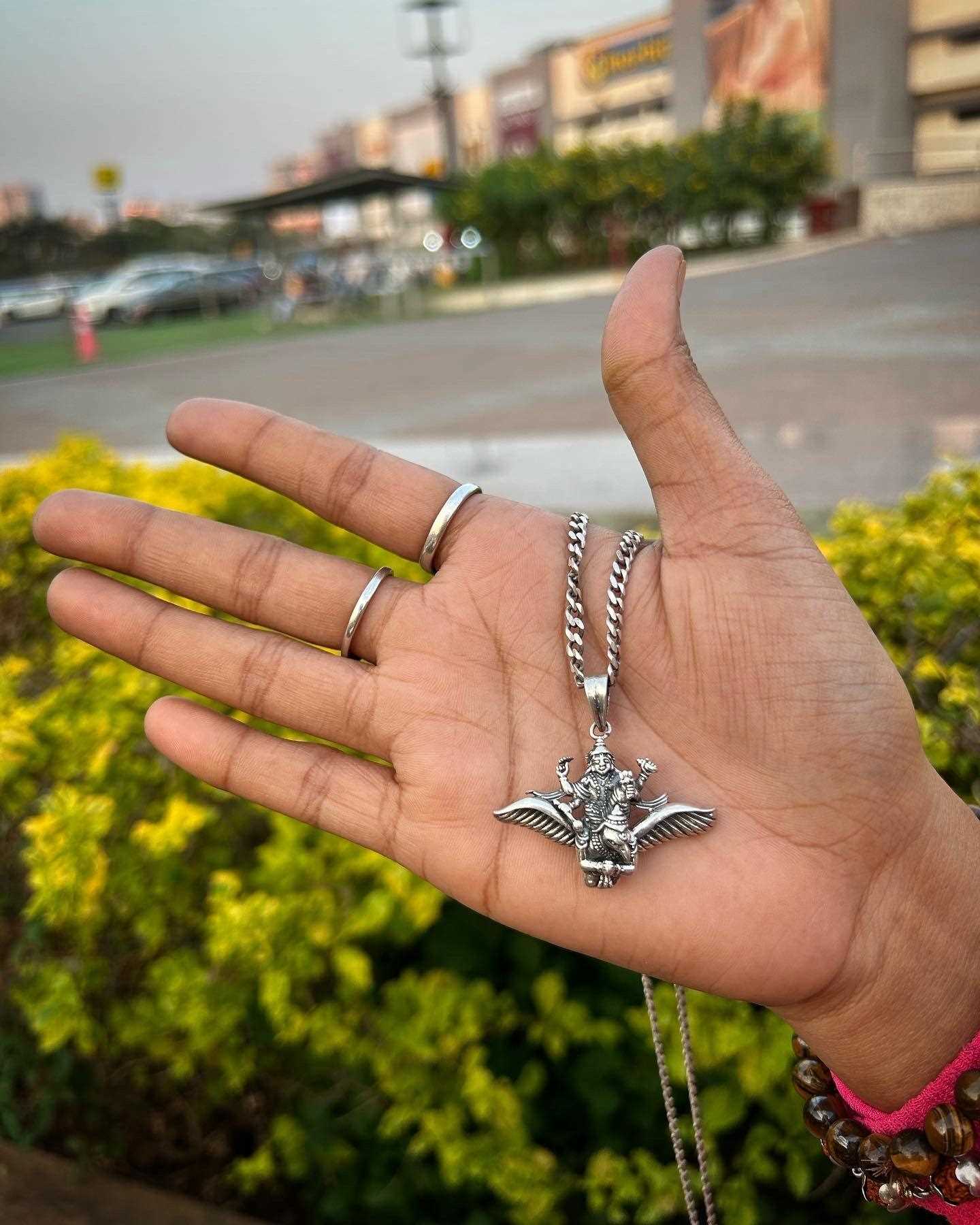 Silver Box Original Silver Garuda Vishnu Pendant - Silver Box Original