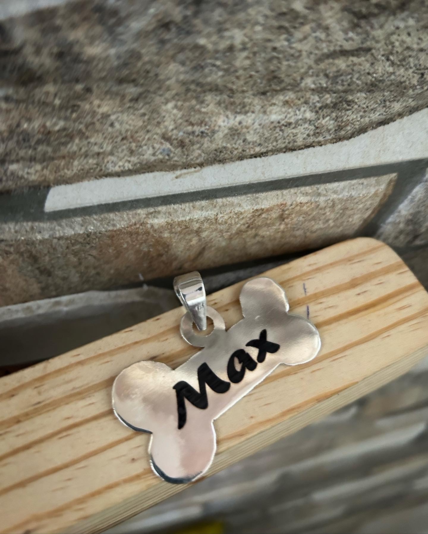 Silver Engraved Custom Name Pendant - Silver Box Original