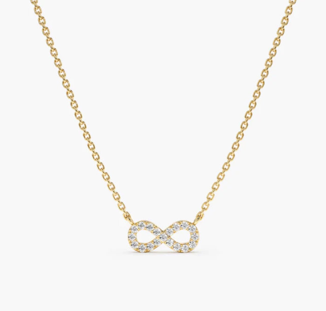 Timeless Elegance: 925 Silver Infinity Necklace - Silver Box Original